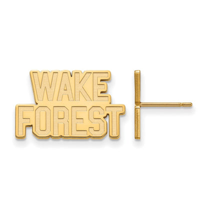 Vergoldet Sterlingsilber Logoart Wake Forest University W F Klein Ohrstecker