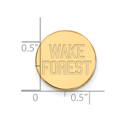 14K Gelbgold Gold Logoart Wake Forest University W-f Deacon Anstecknadel