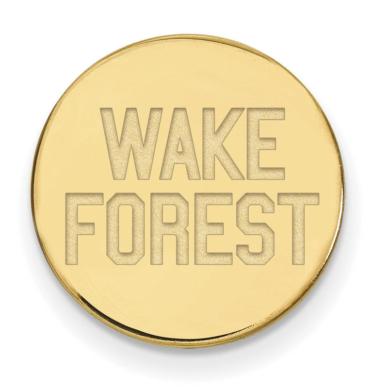 14K Gelbgold Gold Logoart Wake Forest University W-f Deacon Anstecknadel