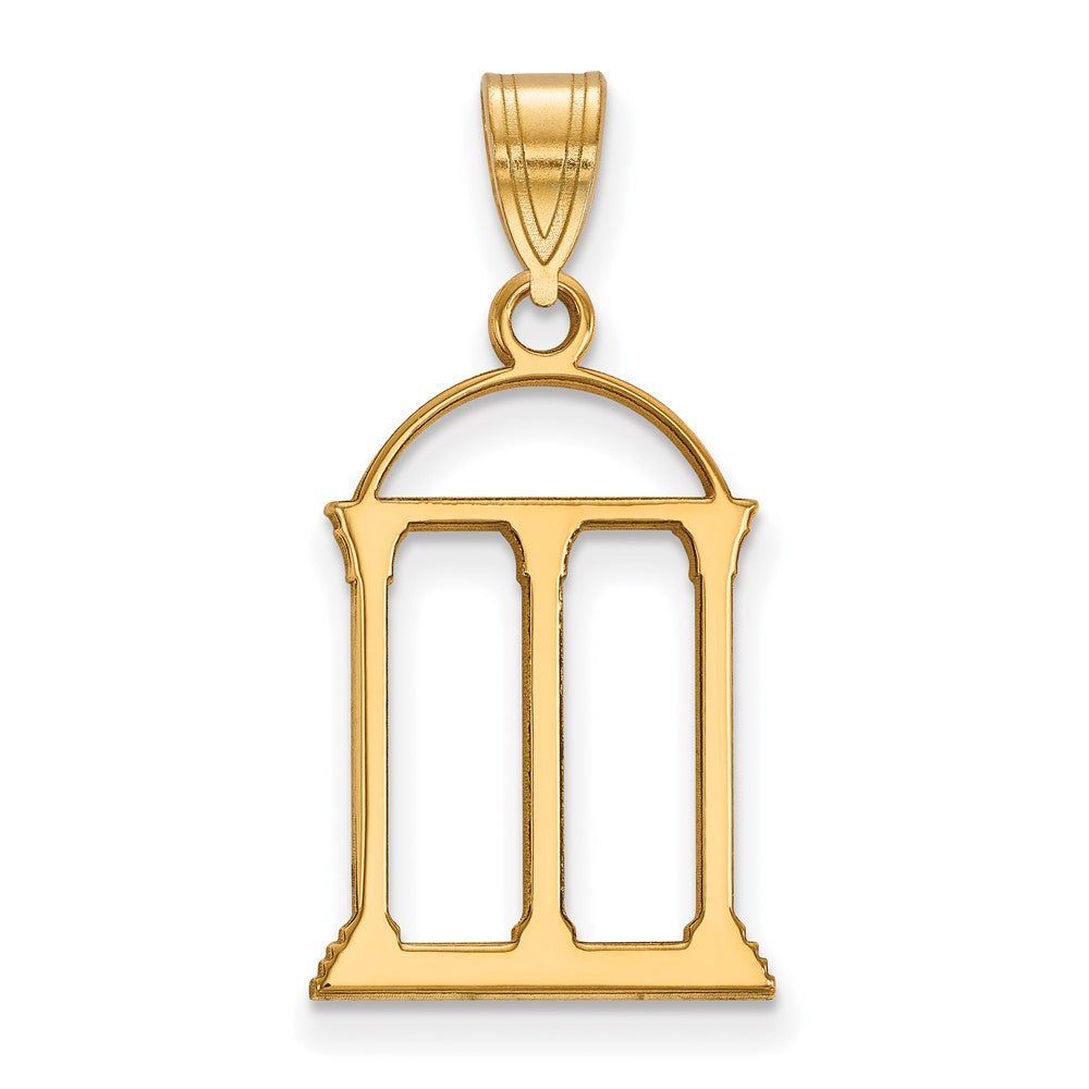 Vergoldet Sterlingsilber Logoart University Of Georgia Arch Groß Anhänger