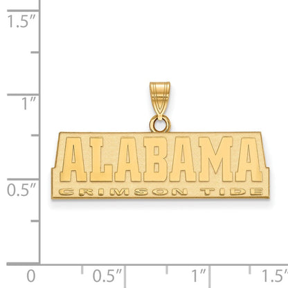 Vergoldet Sterlingsilber Logoart University Of Alabama Crimson Tide Mittel Anhänger