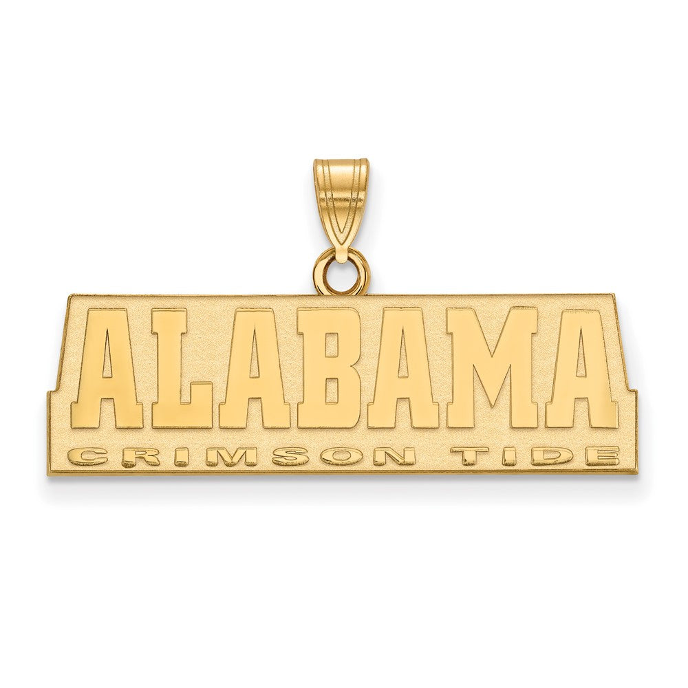 Vergoldet Sterlingsilber Logoart University Of Alabama Crimson Tide Mittel Anhänger