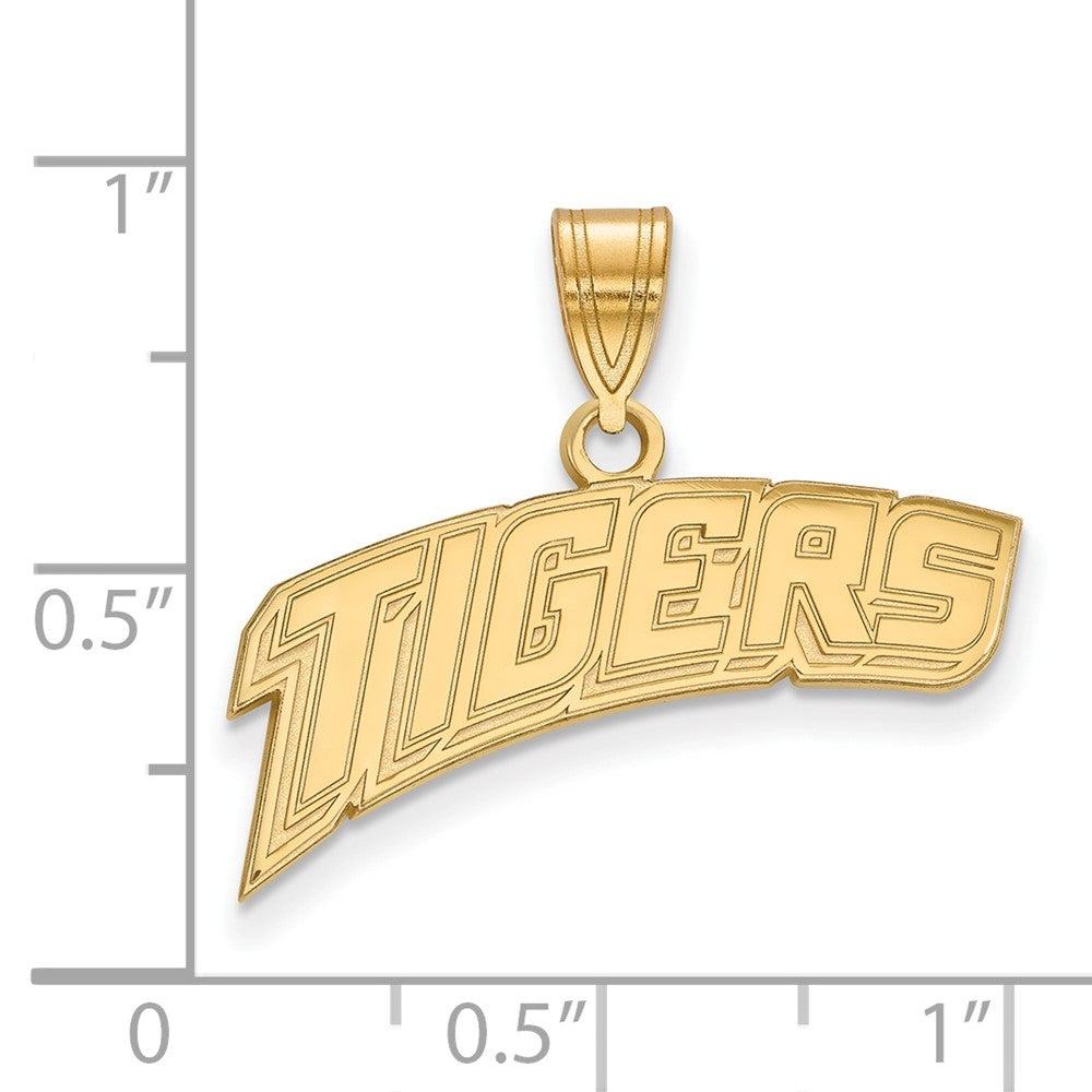 Vergoldet Sterlingsilber Logoart Louisiana State University Tigers Mittel Anhänger