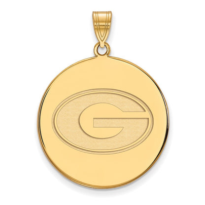 10K Gelbgold Logoart University Of Georgia Buchstabe G Extra Groß Plättchen Anhänger