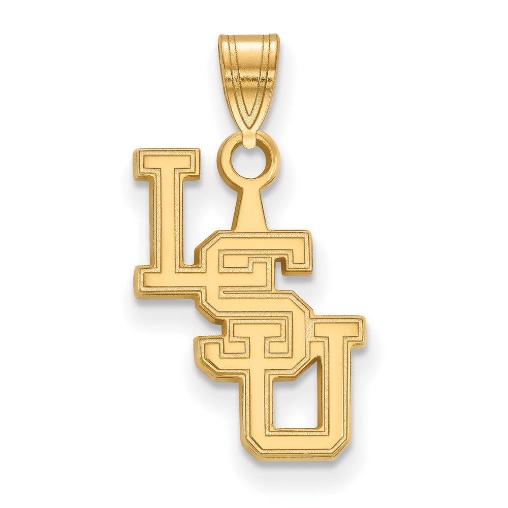 Vergoldet Sterlingsilber Logoart Louisiana State University L S U Klein Anhänger