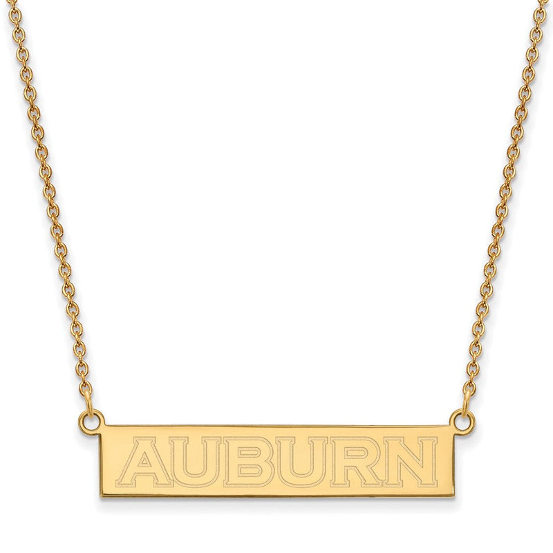 Vergoldet Sterlingsilber Logoart Auburn University Klein Stab 18 Zoll Halskette