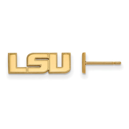 Vergoldet Sterlingsilber Logoart Louisiana State University L S U Extra Klein Ohrstecker