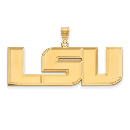 10K Gelbgold Logoart Louisiana State University L S U Extra Groß Anhänger