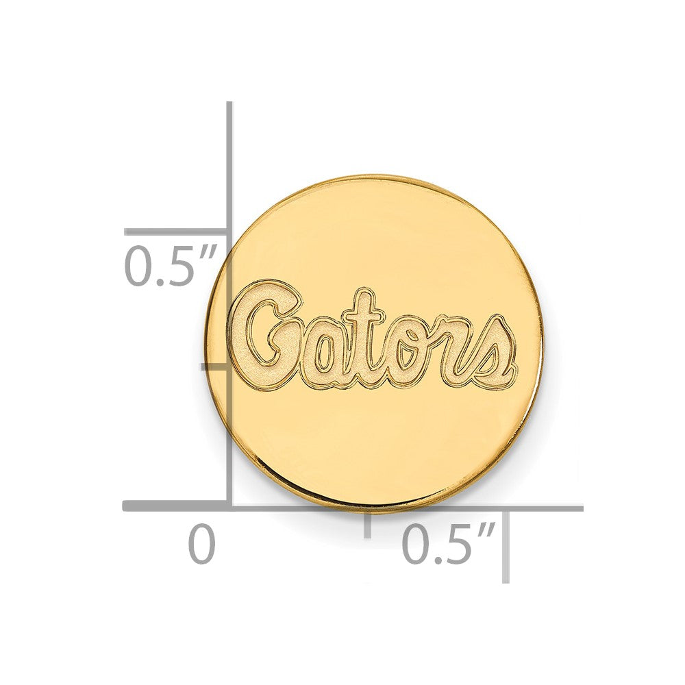 14K Gelbgold Gold Logoart University Of Florida Gators Schreibschrift Anstecknadel