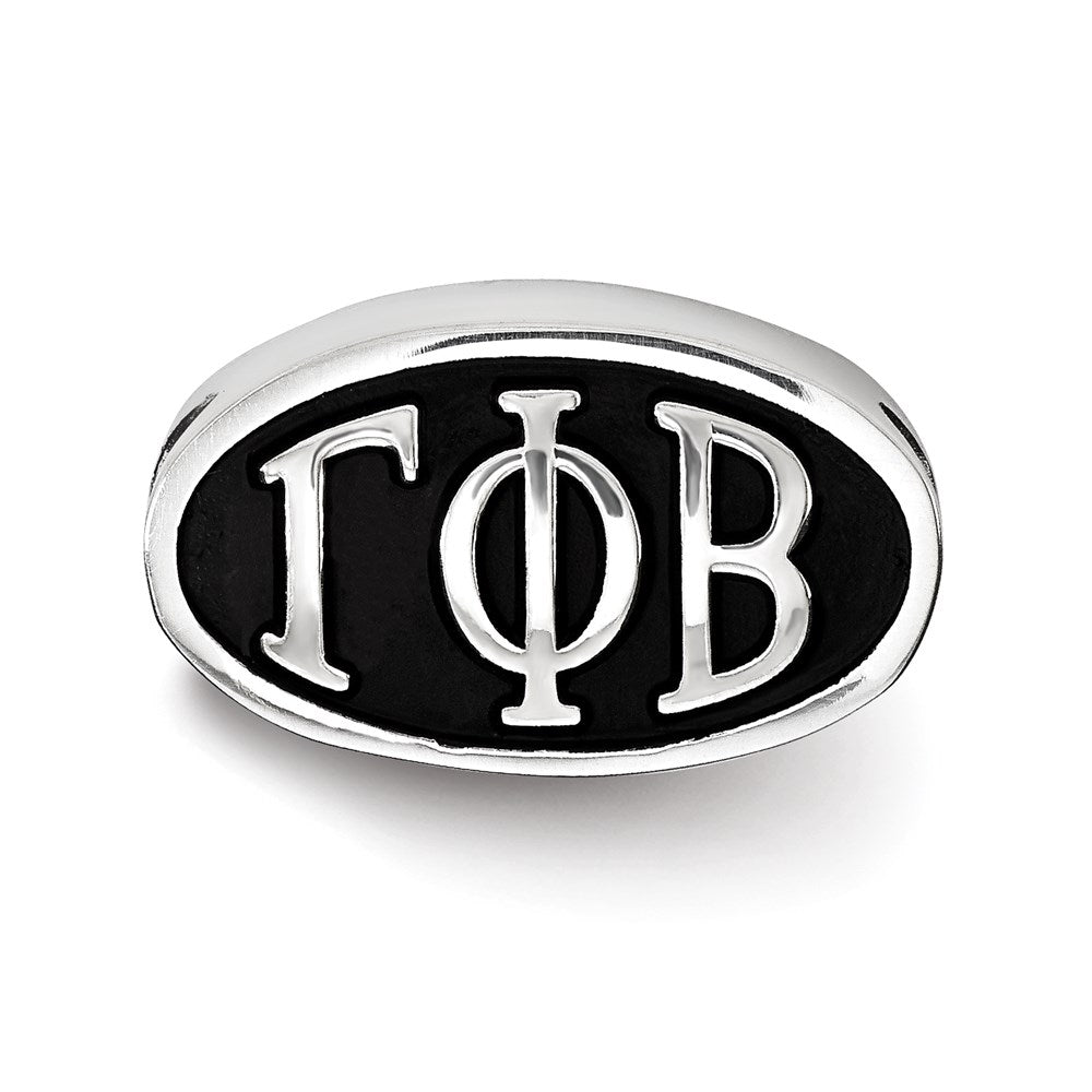 Sterlingsilber Logoart Gamma Phi Beta Oval Greek Buchstaben Perle