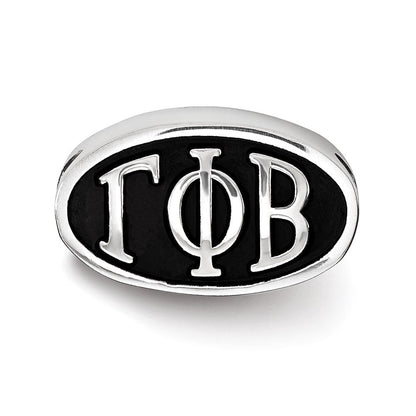 Sterlingsilber Logoart Gamma Phi Beta Oval Greek Buchstaben Perle