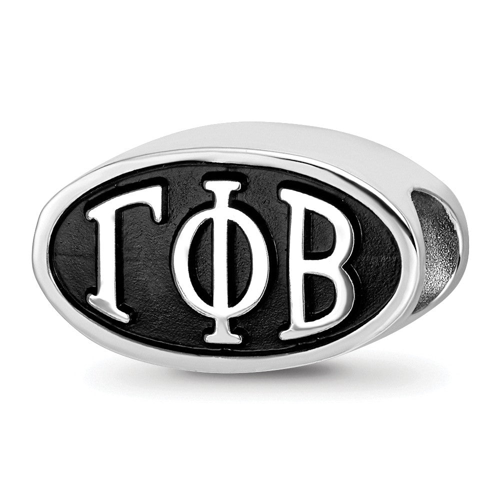 Sterlingsilber Logoart Gamma Phi Beta Oval Greek Buchstaben Perle