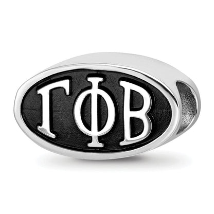 Sterlingsilber Logoart Gamma Phi Beta Oval Greek Buchstaben Perle