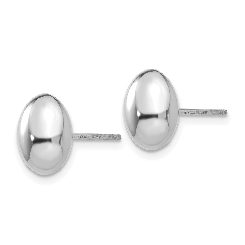 14K Weißgold Poliert Ohrstecker
