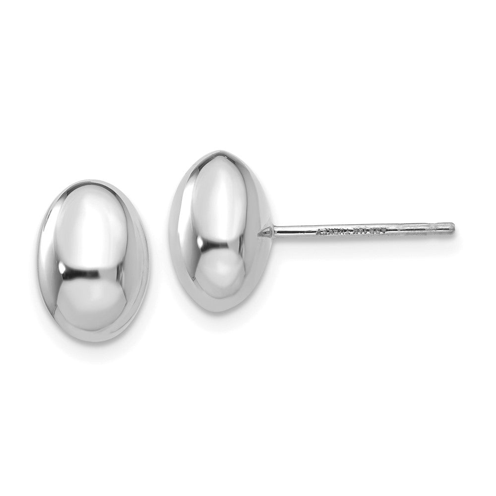 14K Weißgold Poliert Ohrstecker