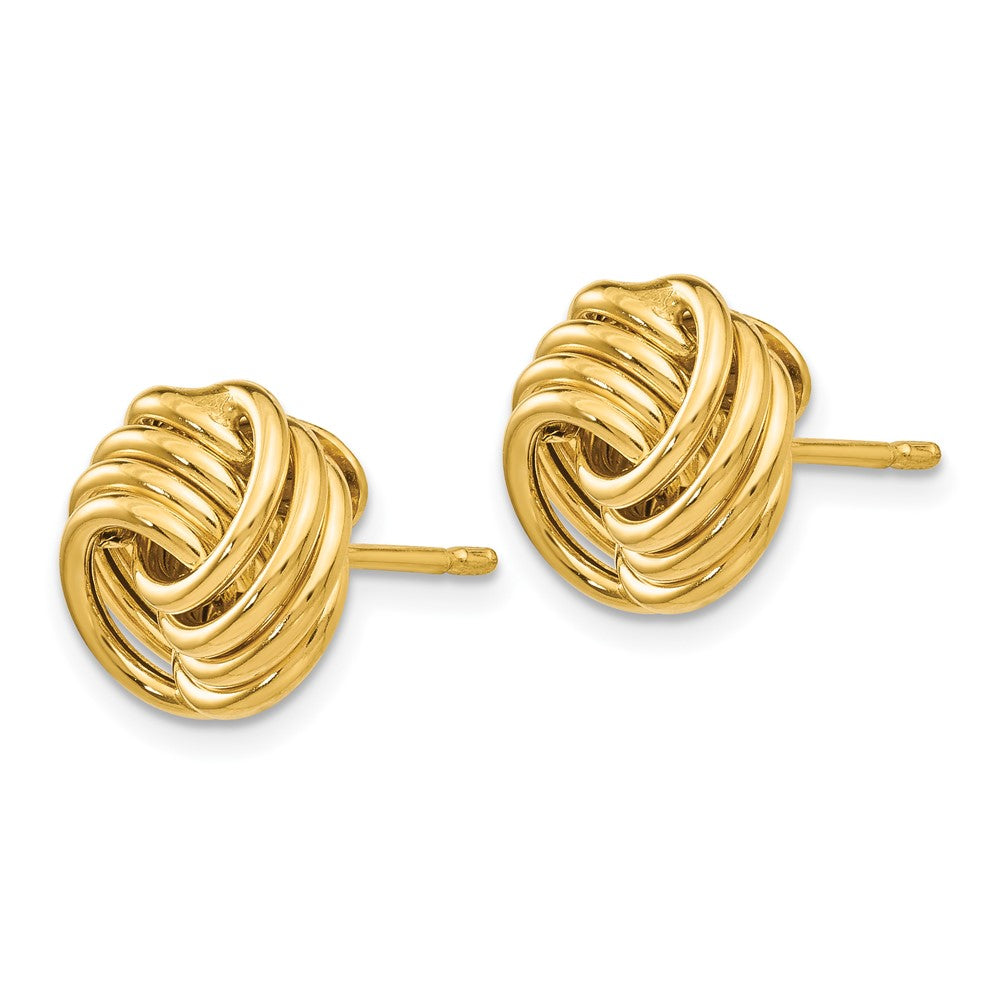 14K Gelbgold Poliert Fantasie Ohrstecker
