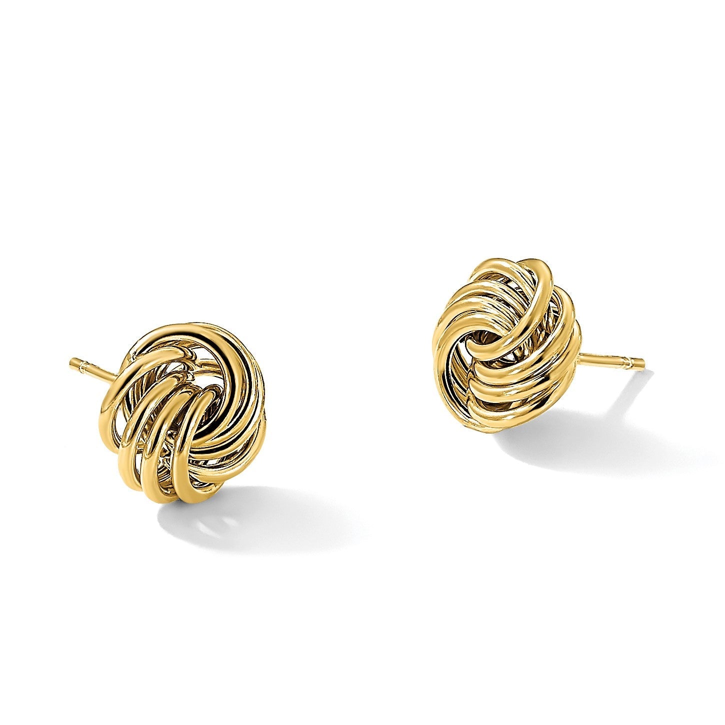 14K Gelbgold Poliert Fantasie Ohrstecker