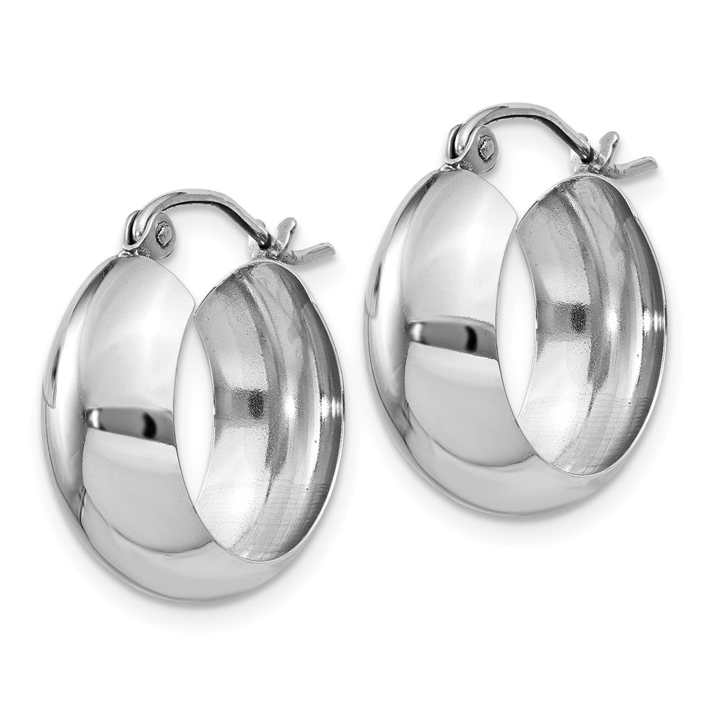 14K Weißgold Fantasie Creolen