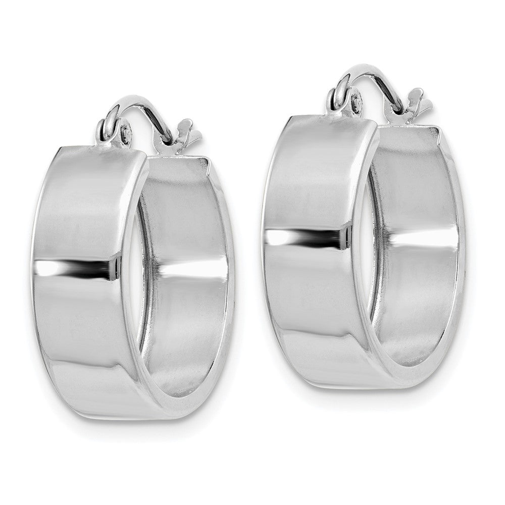 14K Weißgold Fantasie Creolen