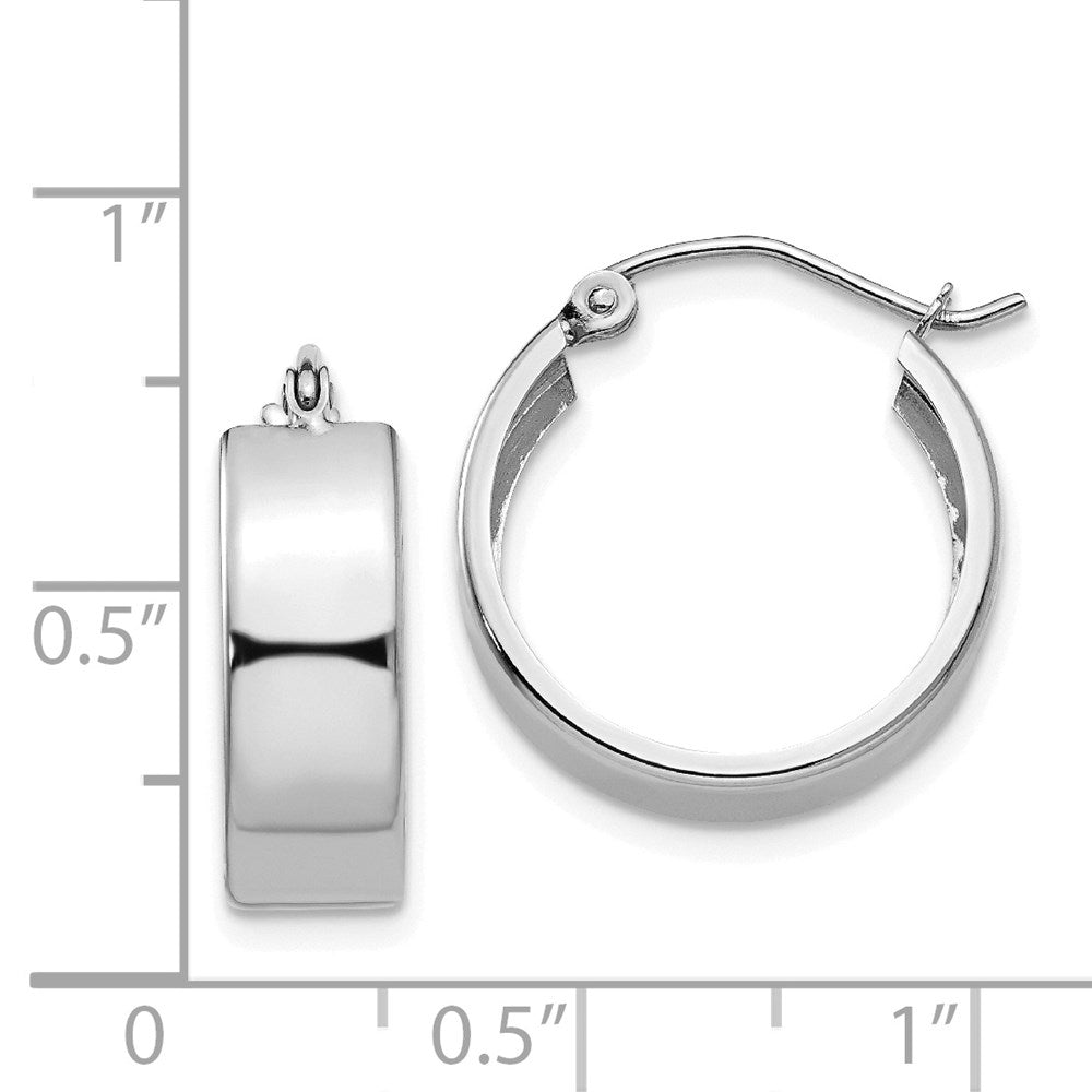 14K Weißgold Fantasie Creolen