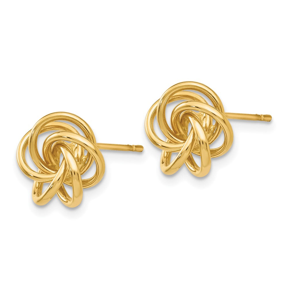 14K Gelbgold Liebe Knoten Ohrringe