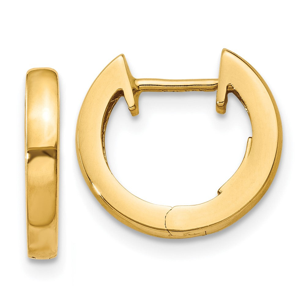 14K Gelbgold Poliert 2mm Klappbar Creolen