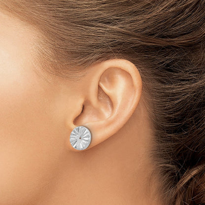 14K Weißgold Fantasie Ohrring Jacken