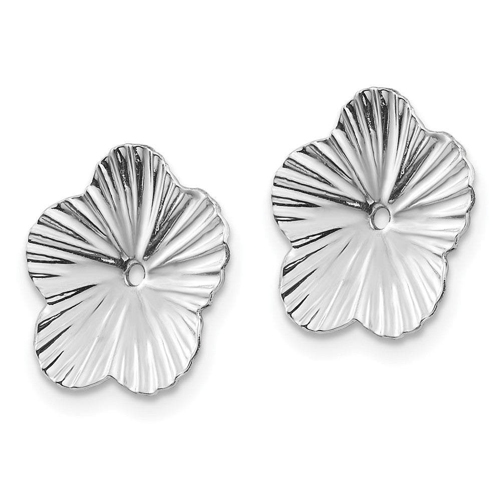 14K Weißgold Fantasie Ohrring Jacken