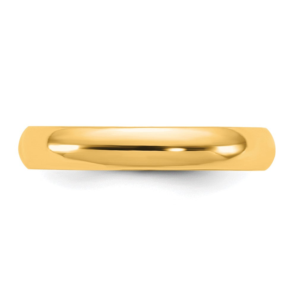 10K Gelbgold 10Ky 3,5 mm Halbrund-Ring Größe 11