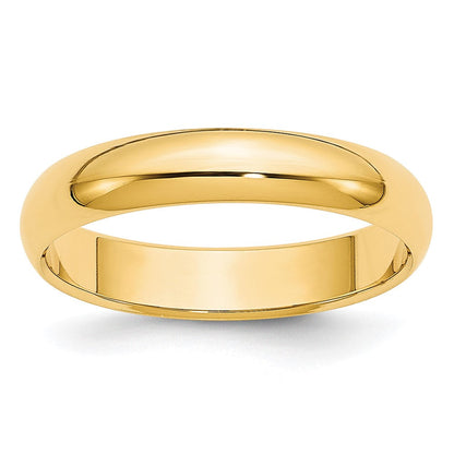 10K Gelbgold 10Ky 3,5 mm Halbrund-Ring Größe 7