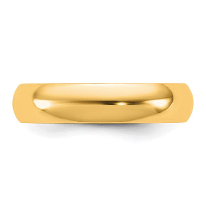 10K Gelbgold 10Ky 4,5mm Halbrund-Ring Größe 7