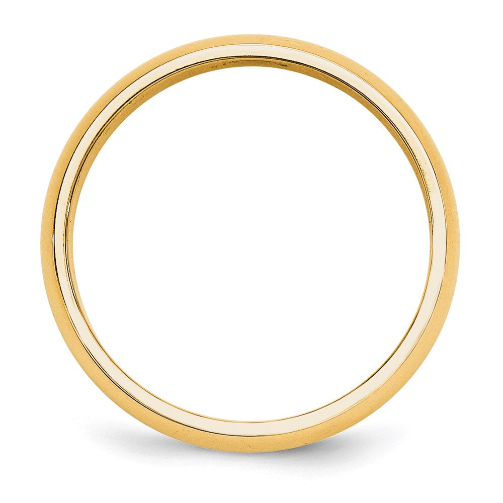 14K Gelbgold 5 mm halbrund Ehering