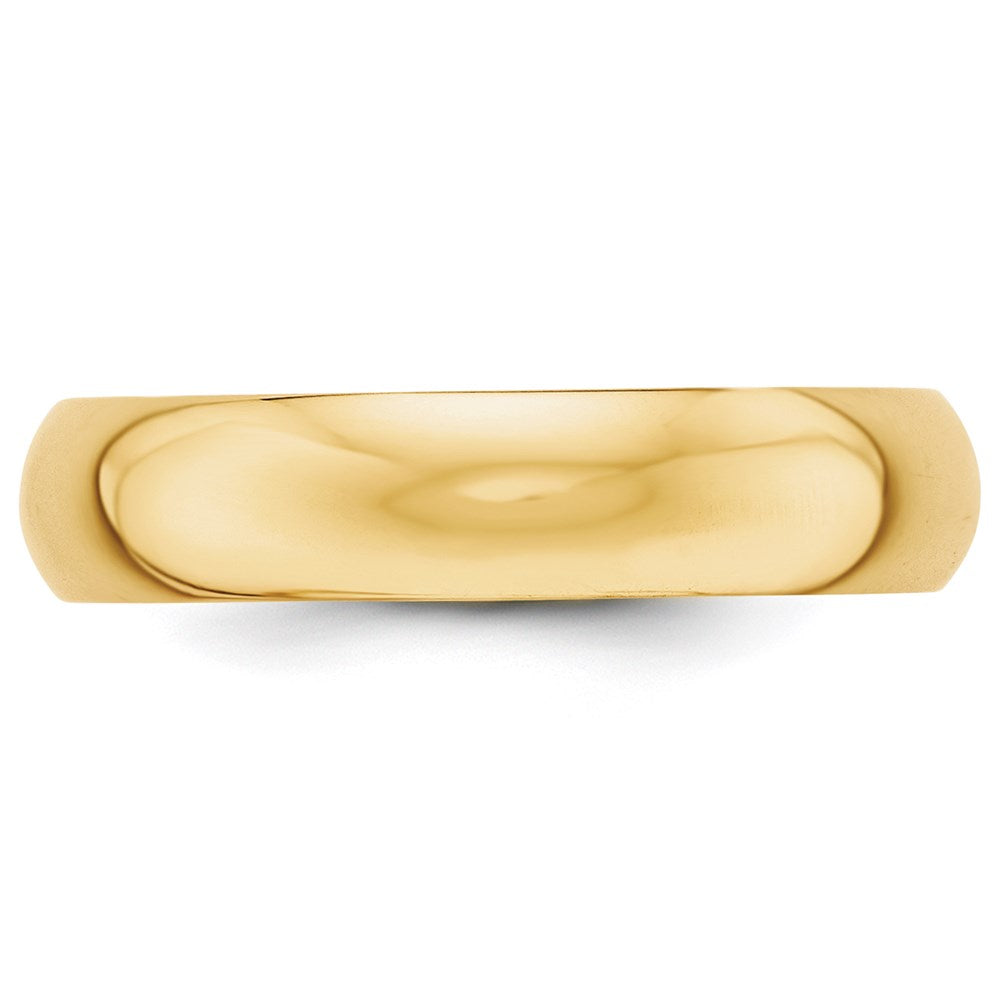 14K Gelbgold 5 mm halbrund Ehering