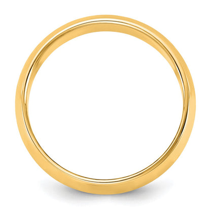10K Gelbgold 10Ky 5,5 mm Halbrund-Ring Größe 4