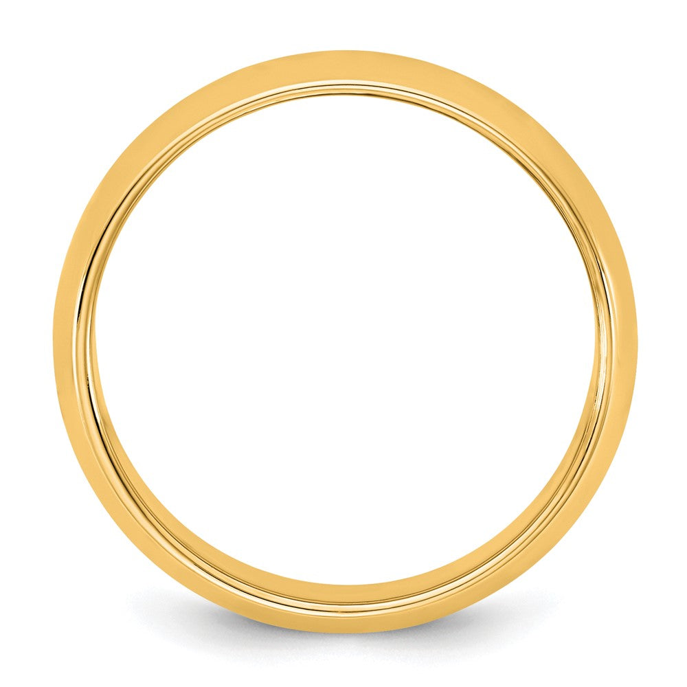 10K Gelbgold (10Ky) 6,5 mm Halbrund-Ring, Größe 6,5