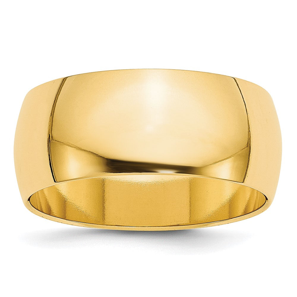 14K Gelbgold 8 mm halbrunder Ehering