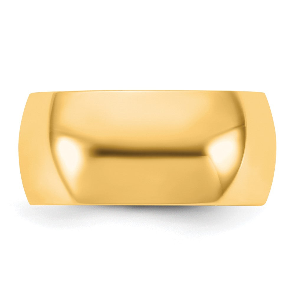 10K Gelbgold 9 mm Halbrund-Ring, Größe 14