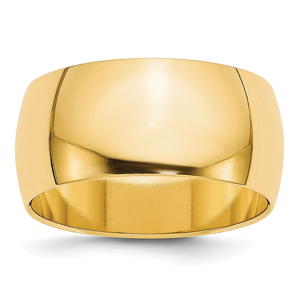 10K Gelbgold (10Ky) 9 mm Halbrund-Ring, Größe 6