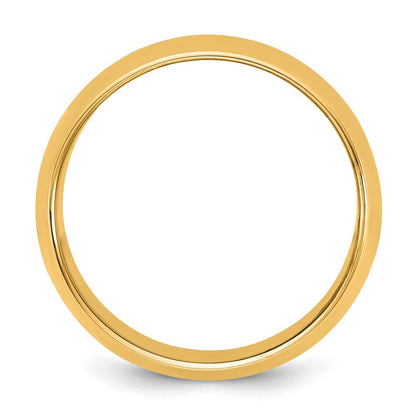 10K Gelbgold 10Ky 11 mm Halbrund-Ring, Größe 14
