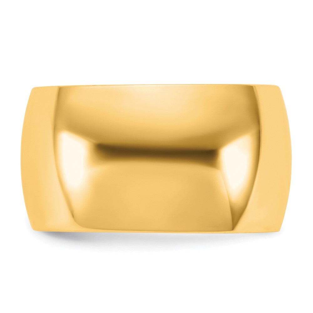 10K Gelbgold 10Ky 11mm Halbrund-Ring, Größe 12