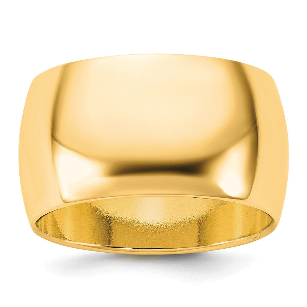 10K Gelbgold 10Ky 11 mm Halbrund-Ring Größe 9