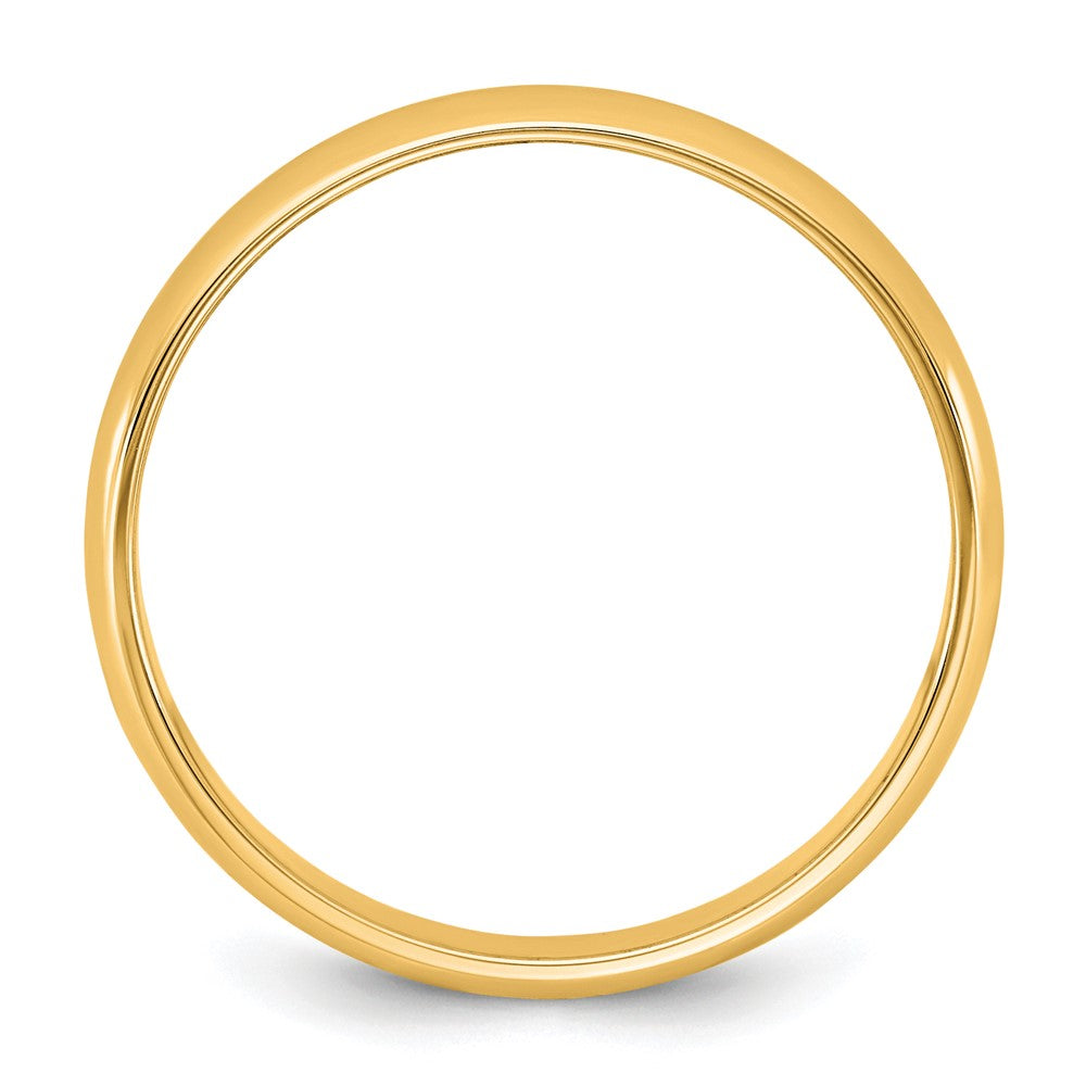 10K Gelbgold 10Ky 3,5 mm leichter Halbrundring, Größe 6,5