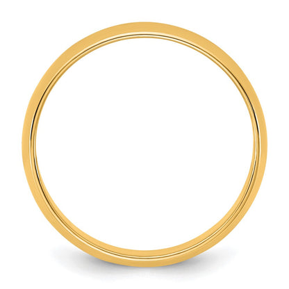 10K Gelbgold 10Ky 5,5 mm leichter Halbrund-Ehering Größe 10