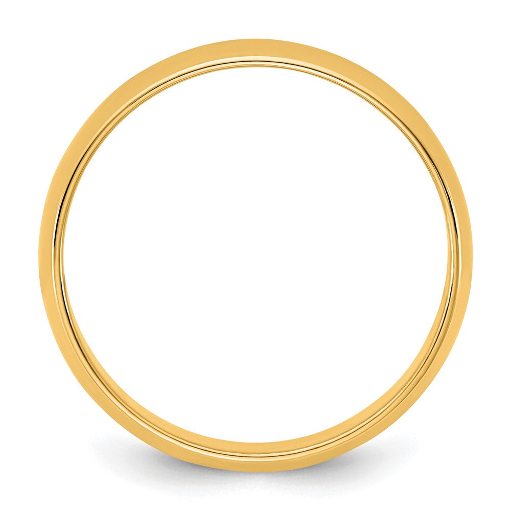 10K Gelbgold 10Ky 5,5mm Leichter Halbrund-Ring, Größe 7