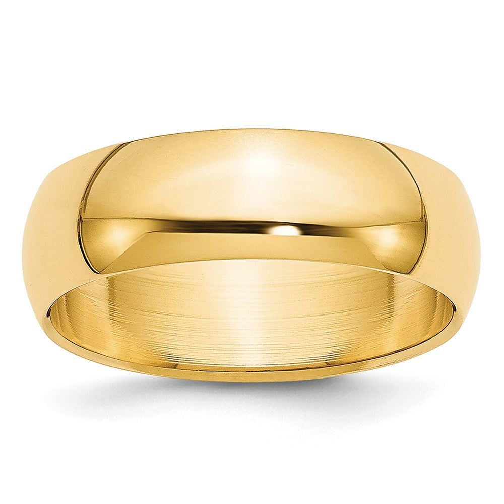 10K Gelbgold 10Ky 5,5 mm leichter Halbrund-Ehering Größe 10