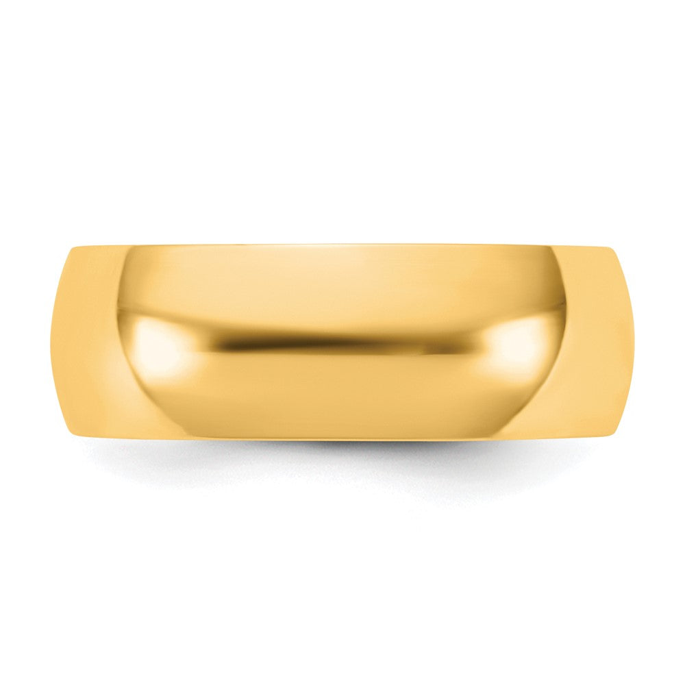 10K Gelbgold 10Ky 6,5 mm leichter Halbrund-Ehering Größe 4