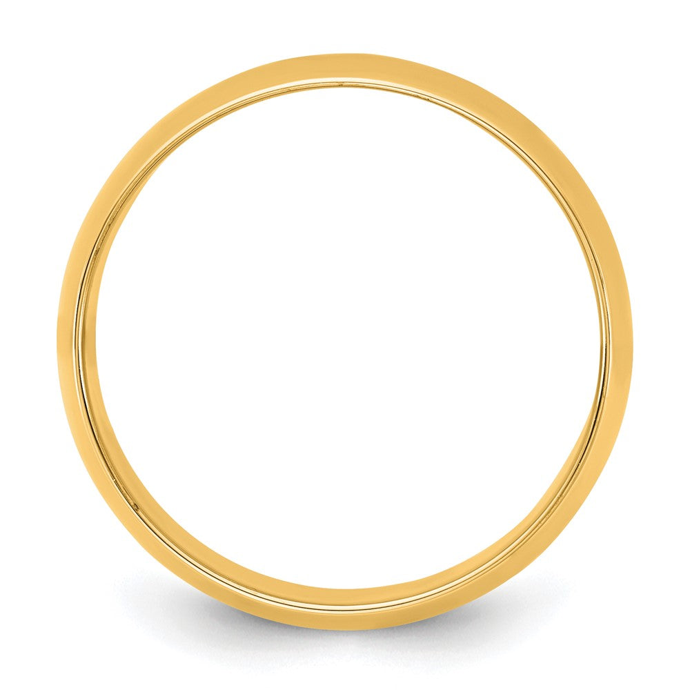 10K Gelbgold 8,5 mm Leichter Halbrund-Ring, Größe 9