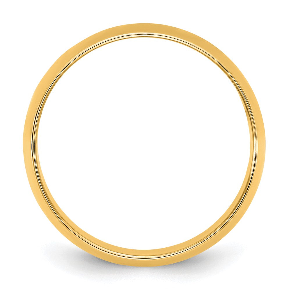 10K Gelbgold 10Ky 9 mm Leichter Halbrund-Ring, Größe 4,5