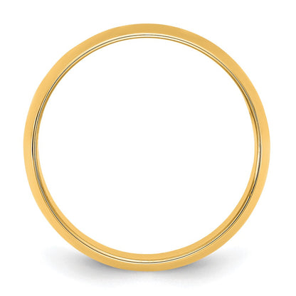 10K Gelbgold 10Ky 9mm Leichter Halbrund-Ring, Größe 8