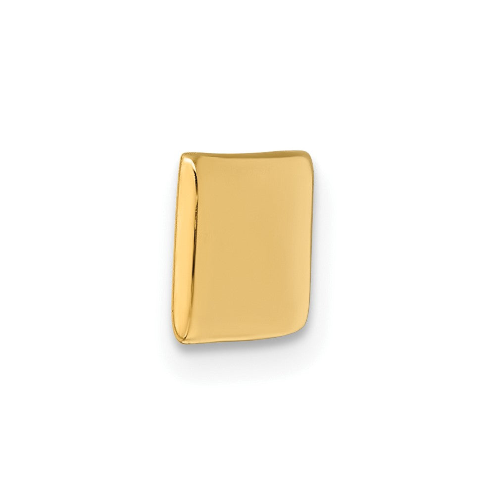 14K Gelbgold 46x7x1.25 Mm Id Platte